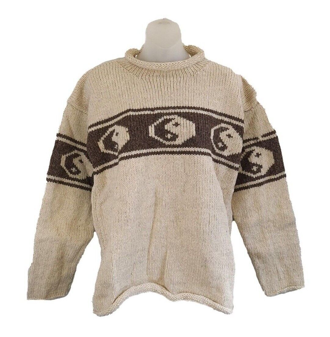 100 Tibetan Yaks Wool Yin Yang Jumper The Living Earth Co