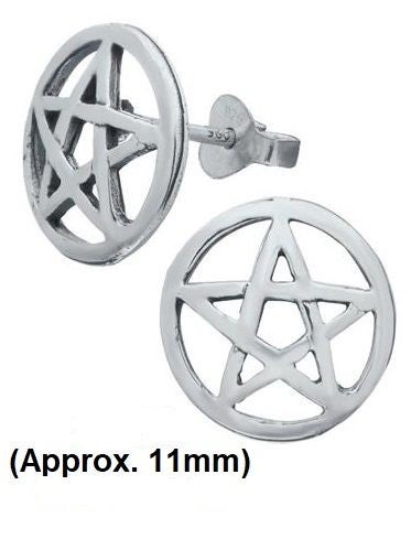 Pentagram shop stud earrings