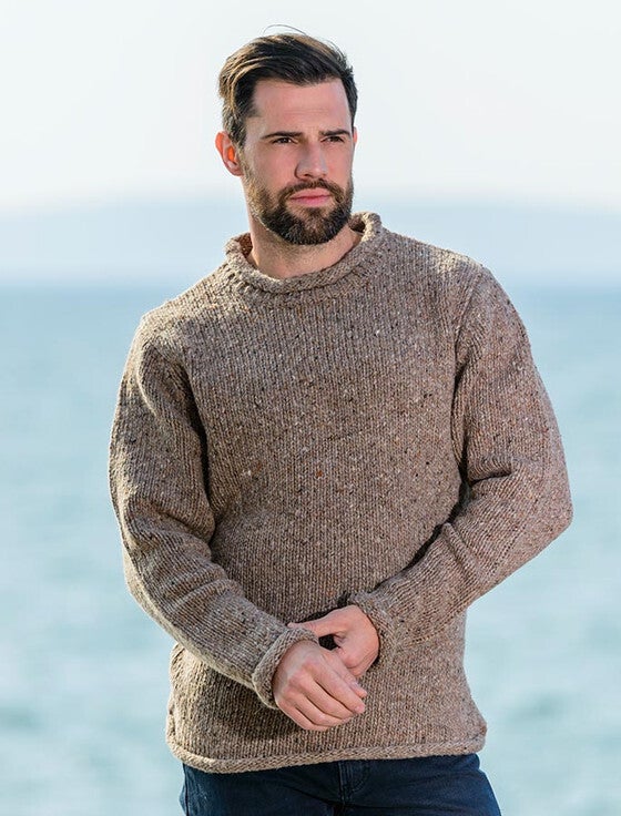 100 Tibetan Yaks Wool Roll Neck Jumper The Living Earth Co